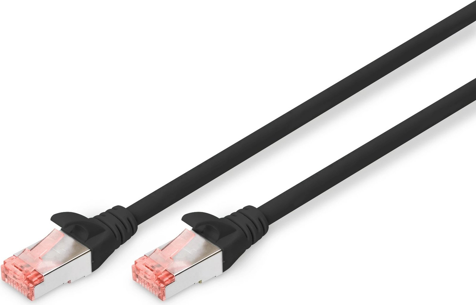 Kabllo rrjeti Digitus Cat6 S/FTP 0.5m, RJ-45, e zezë