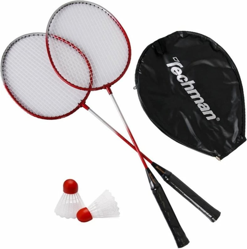 Set badminton Techman, zi e kuqe