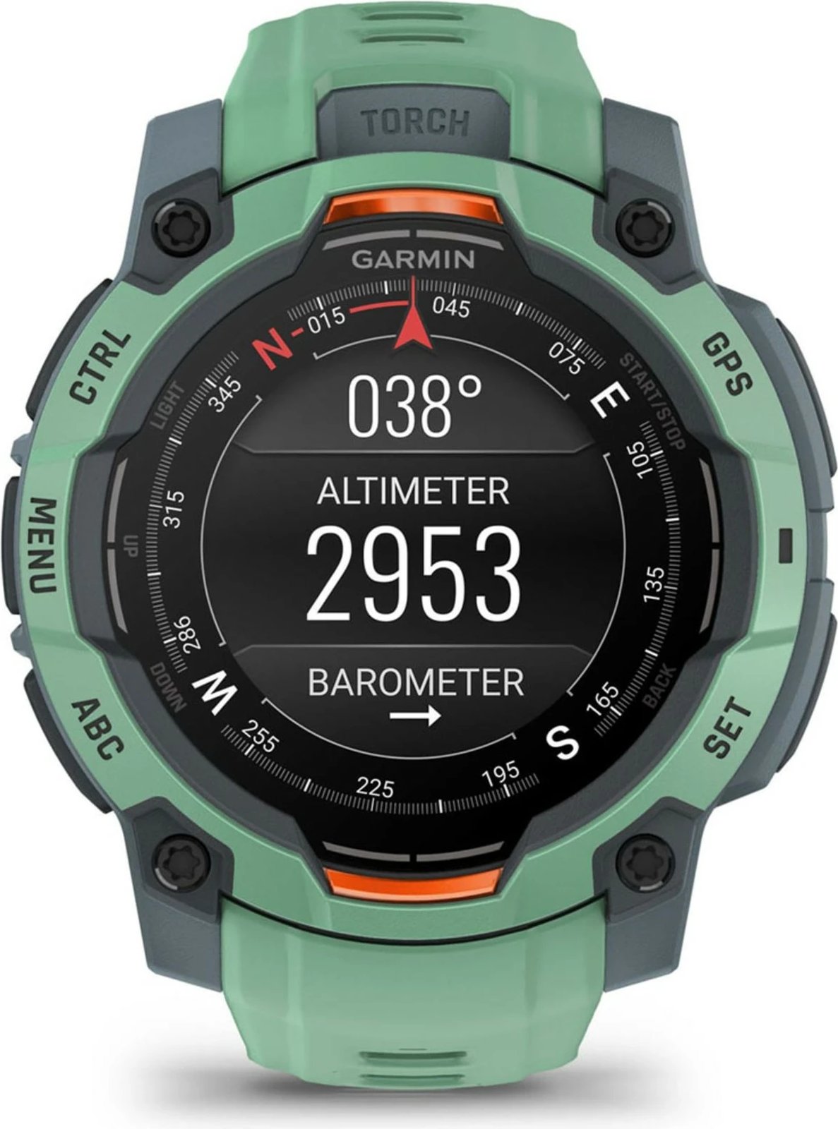 Smartwatch Garmin Instinct 3 AMOLED, 4GB, GPS, Ekran 1.2 inç, jeshile