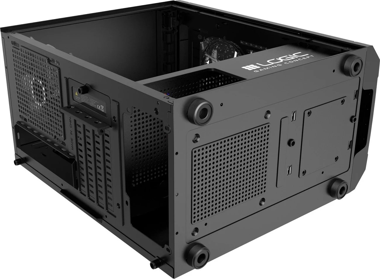 Kasë LOGIC ARAMIS ARGB Mini USB 3.0, e zeza