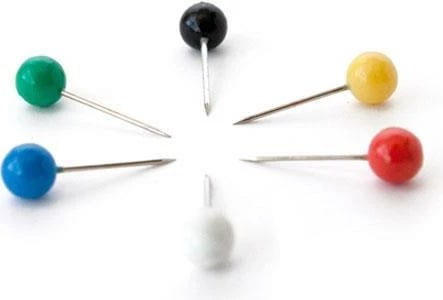 Gjilpëra ngjyra për tabelë NEXT 100 copë