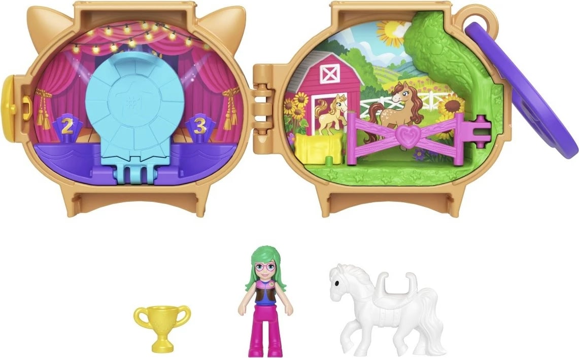 Set lodrash Polly Pocket Mattel GYV99/JCB20, figurina, plastikë, për fëmijë, shumëngjyrëshe