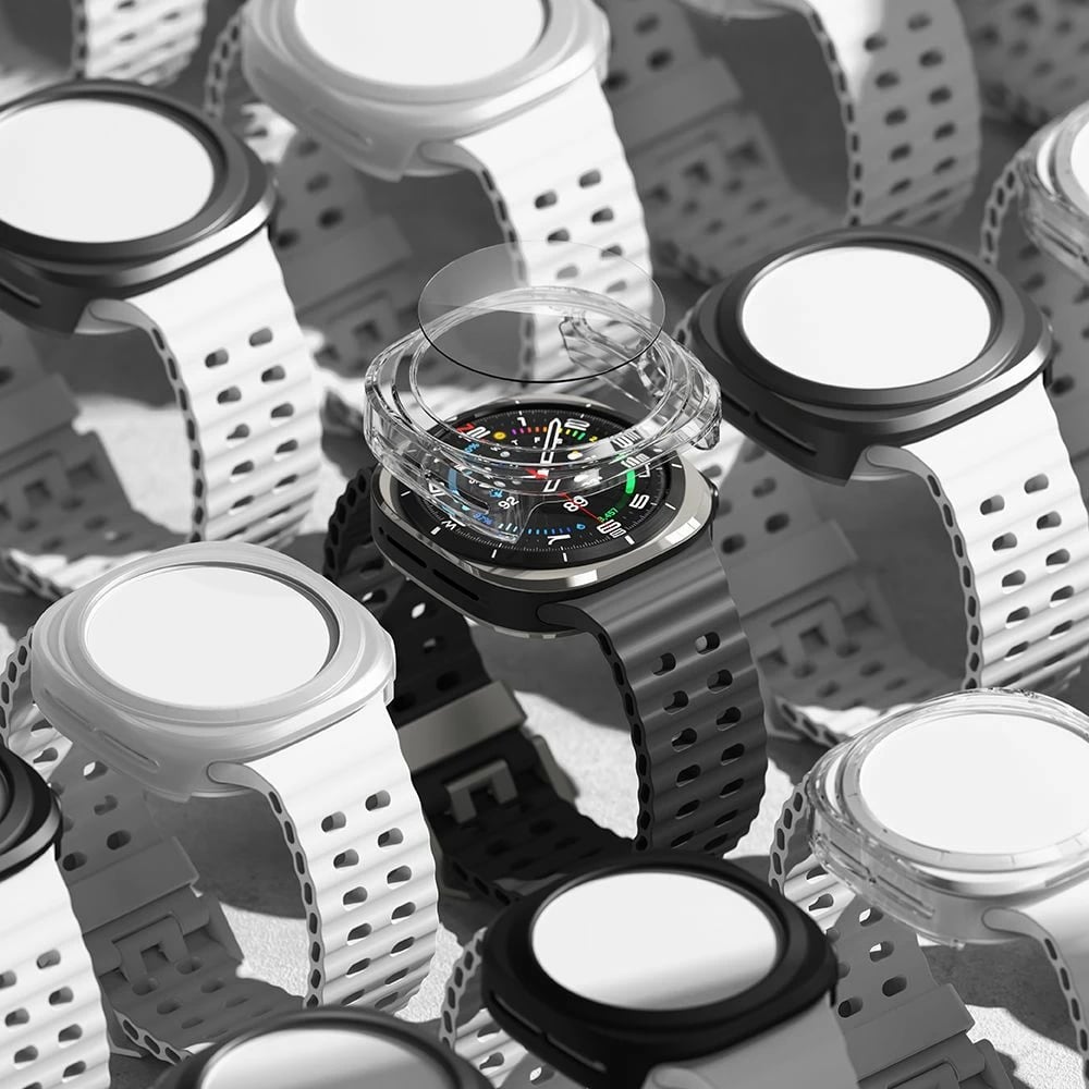 Mbështjellës + xham i temperuar Ringke për Samsung Galaxy Watch Ultra 47mm, Transparent