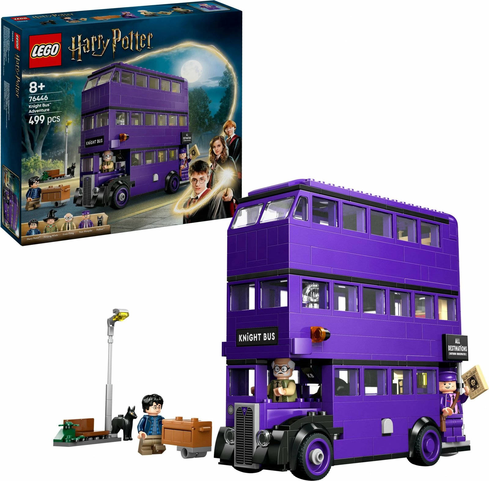 Set ndërtimi LEGO Harry Potter 76446, Aventurat me Autobusin Knight, shumëngjyrësh