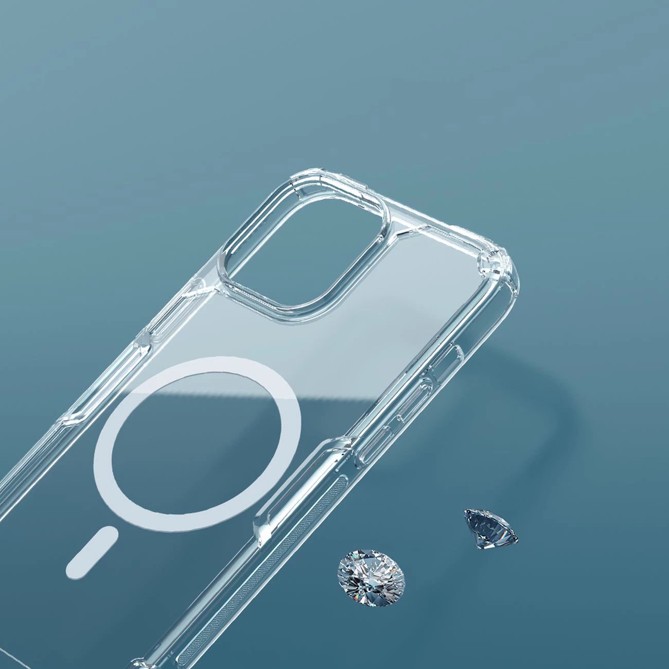 Mbështjellës Nillkin Nature Pro për iPhone 14 Plus, MagSafe, Transparent/Blé