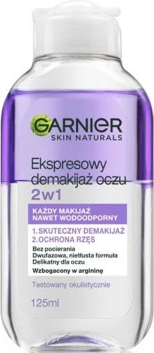 Heqës grimi për sy Garnier Skin Naturals 2-in-1 për femra, 125ml