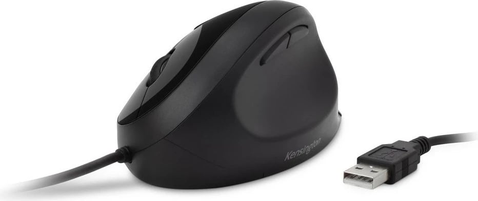 Maus Kensington Pro Fit Ergo, me kabëll, 3200 DPI, i zi