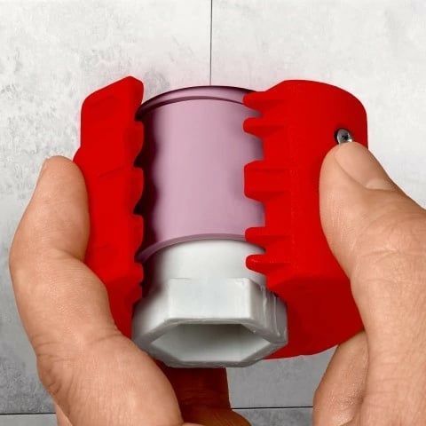 Prerës kabllosh Knipex BiX, plastikë/çelik inox, 5 cm, kuq