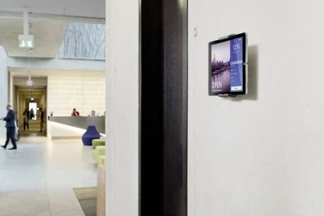 Mbajtës muri për tablet Durable 893323, rrotullim 360°, 7-13 inç, argjend