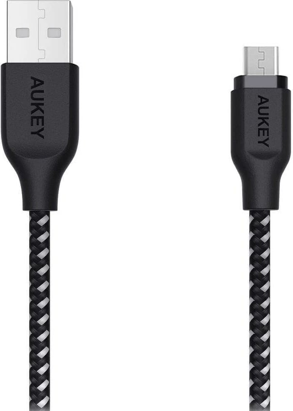 Kabllo USB-A në MicroUSB AUKEY CB-AM2, 2m, 12W, Bardhë
