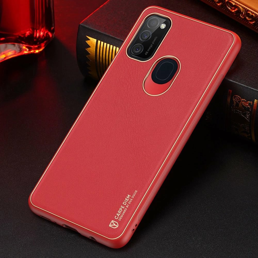 Mbështjellës Dux Ducis Yolo për Samsung Galaxy M30s, TPU+PU lëkurë, Kuq