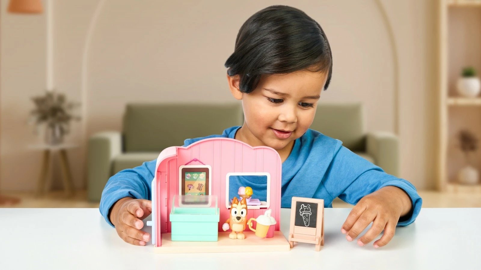 Set lodrash Bluey Mini Ice Cream Shop, Tm Toys, BLU17553, plastikë, për fëmijë, shumëngjyrësh