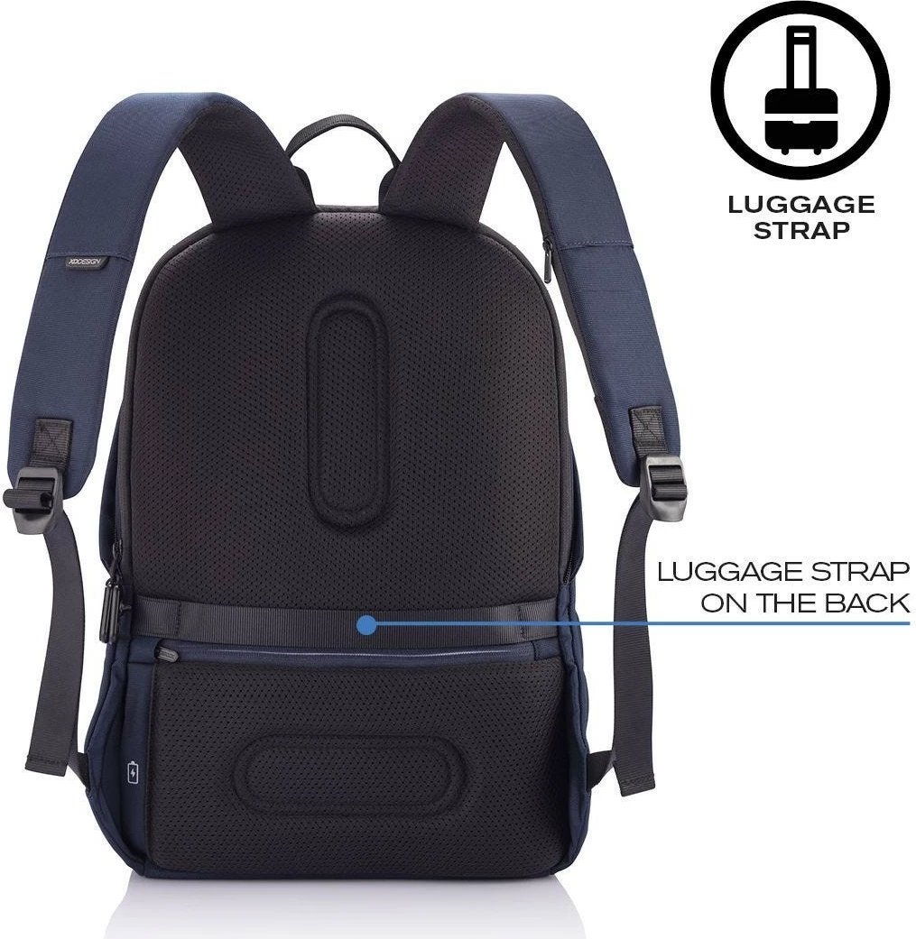 Çantë shpine XD DESIGN BOBBY SOFT, 13-16L, për laptop 15.6", navy blue