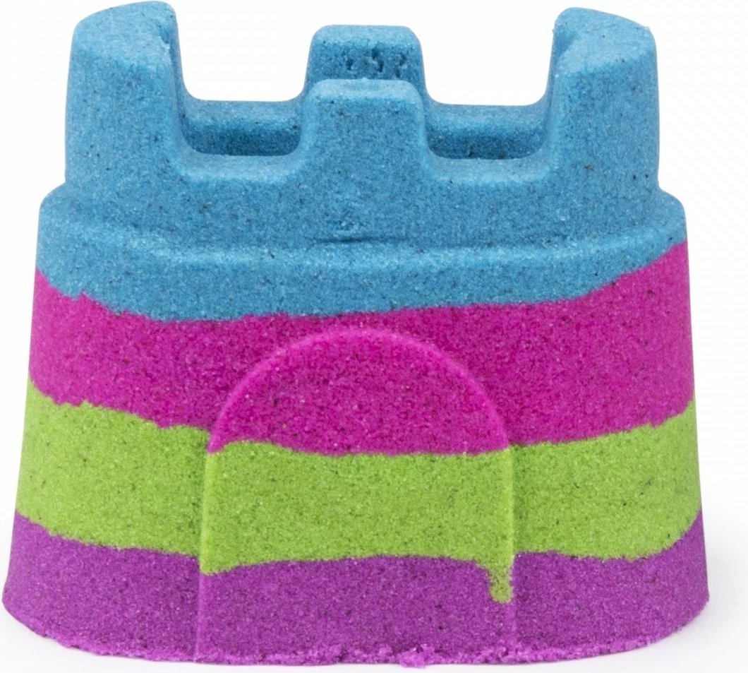 Rërë kinetike Spin Master Kinetic Sand Mini Rainbow Castle, 141g, shumëngjyrëshe