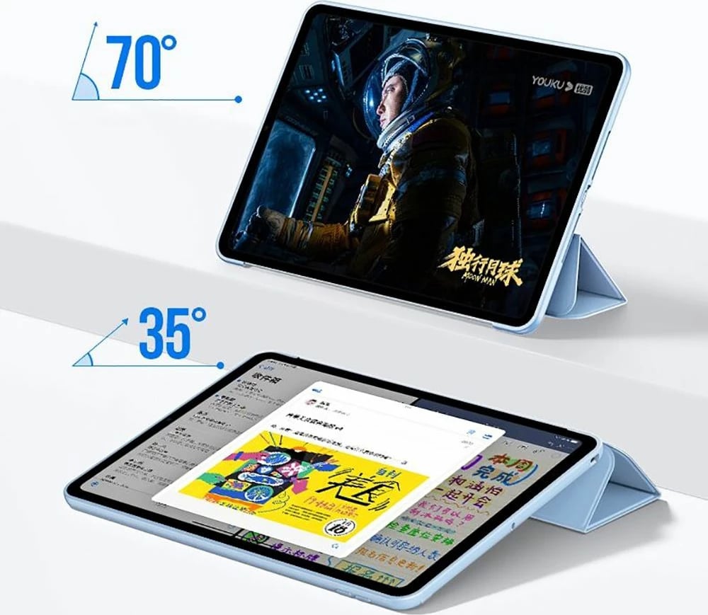 Mbështjellës Tech-Protect SmartCase për iPad 10.9" (2022), kaltër e çelët