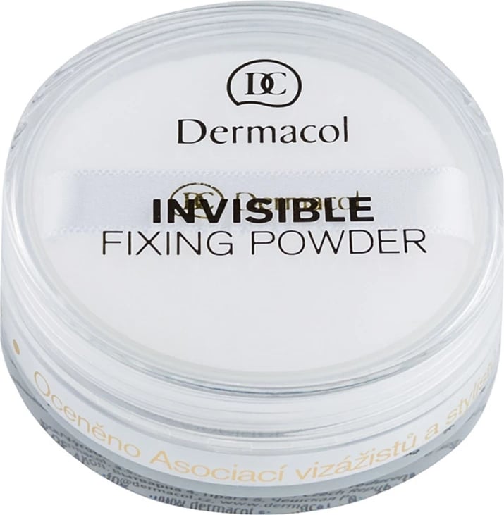 Pudër fikse Dermacol Invisible Fixing Powder e bardhë 13g