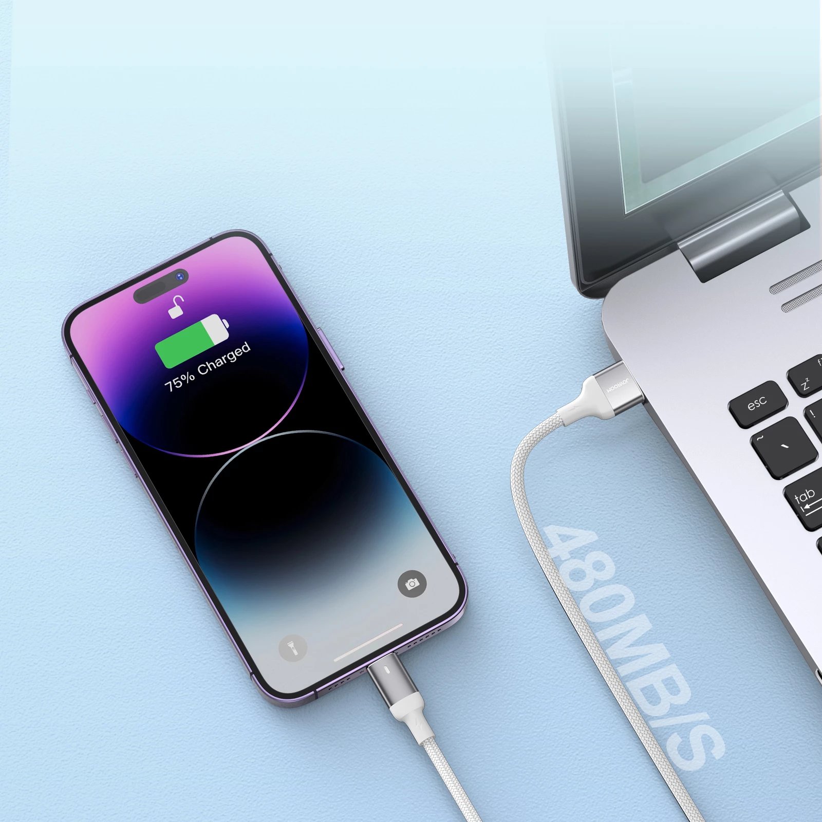 Kabllo Joyroom Extraordinary Series A10, USB-A në Lightning, 1.2m, e bardhë