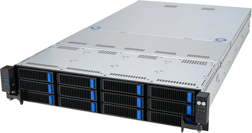 Barebone ASUS RS520A-E12-RS12U, 1G, 1.6kW, 12NVMe, FAN, RH, OCP, GPU