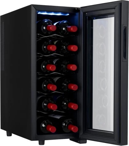 Frigorifer pije, Adler AD 8083, 33 L, 12 shishe, termolektrik 12–18°C, panel me prekje, i zi