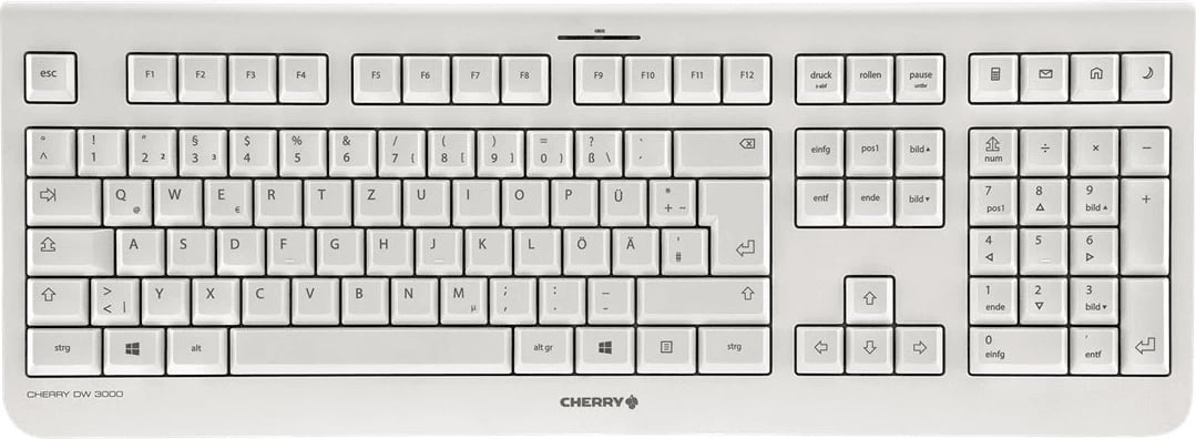 Set tastierë dhe Maus, Cherry DW 3000G JD-0710DE-0, GER (QWERTZ), gri e çelët