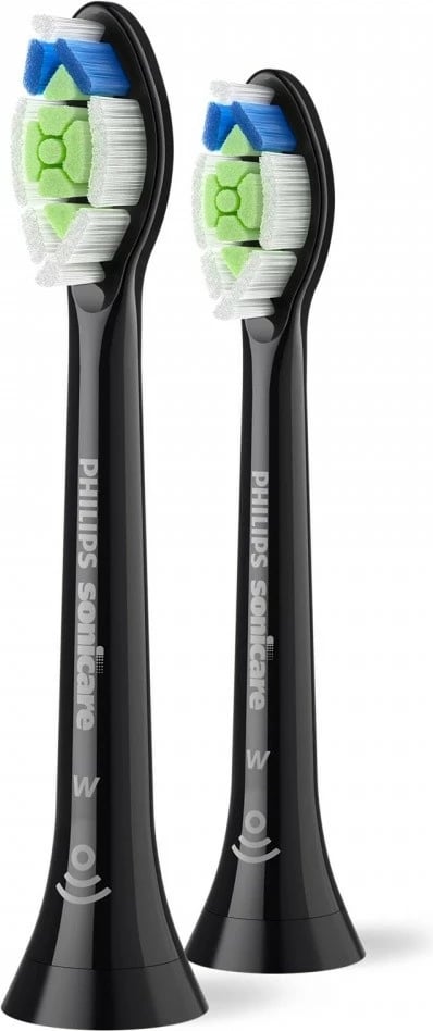 Koka furçe elektrike, Philips, HX6062/88 Optimal White, BrushSync, kompatibile me Sonicare, të zeza, set 2