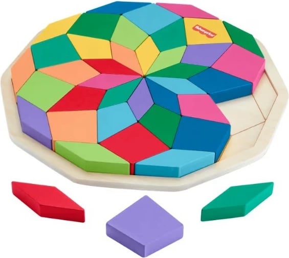 Puzzle druri Fisher Price HXT94 Mandala, 40 pjesë, shumëngjyrëshe