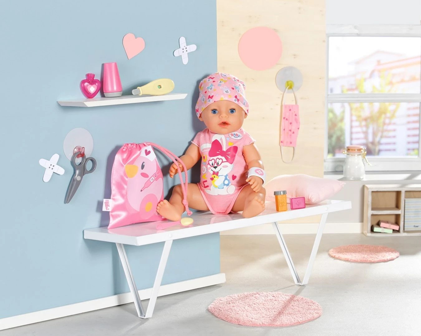 Set lodrash për kukulla ZAPF BABY born EHBO, multikolor
