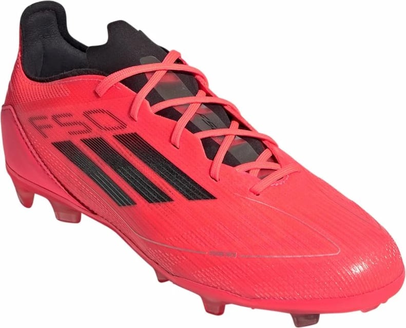 Çizme futbolli adidas për fëmijë, të kuqe dhe portokalli