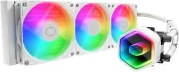 Ftohës me ujë Cooler Master MasterLiquid 360 Core II, ARGB, i bardhë
