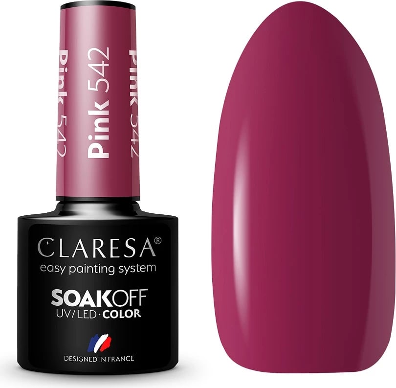 Llak për thonj për femra Claresa 542 pink 5g