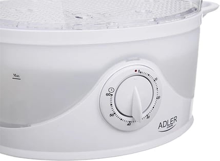 Gatues me avull elektrik, Adler AD 633, 800 W, 9 L, 3 shtresa, i bardhë