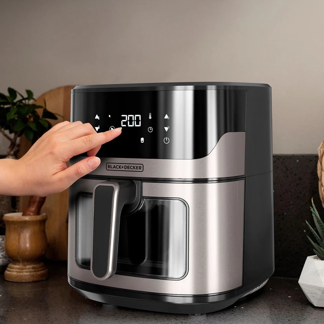 Fryerja e thellë Black+Decker BXAF6500E, ngjyrë argjendi
