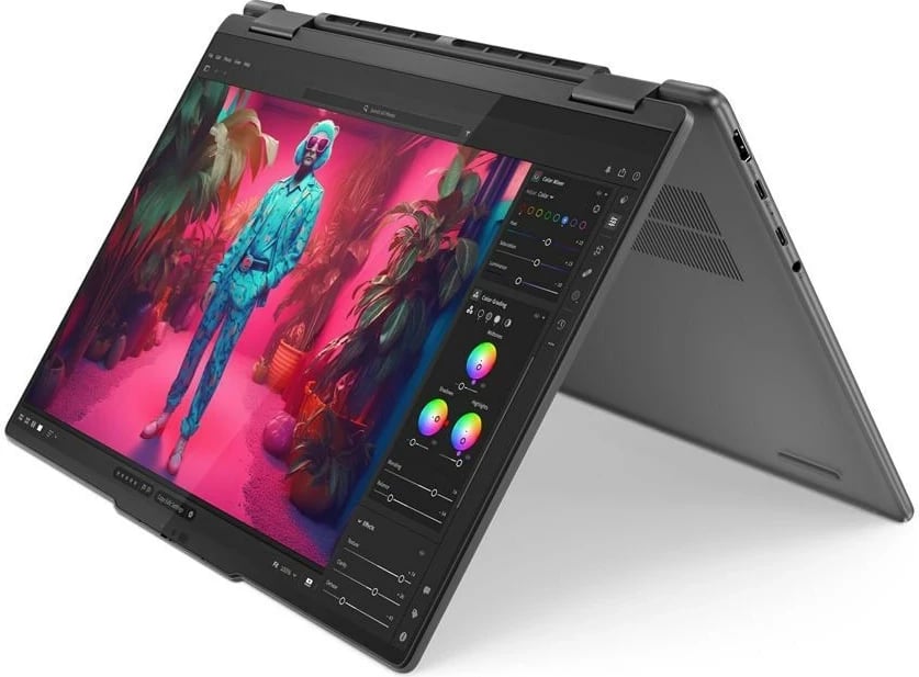 Laptop hibrid Lenovo Yoga 7, AMD Ryzen 7 8840HS, 14 inch, Gri