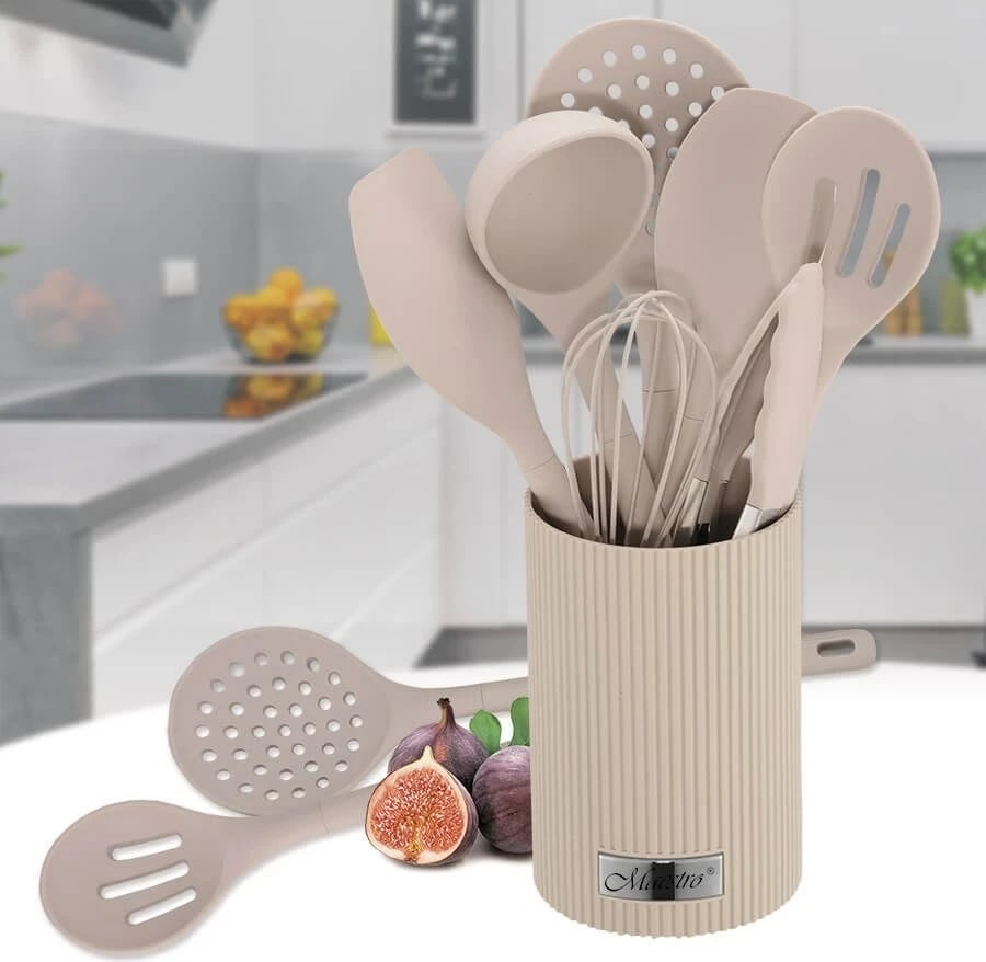 Set veglash kuzhine Maestro MR-1542-BIEGE, 8 pjesë, silikon, bezhë