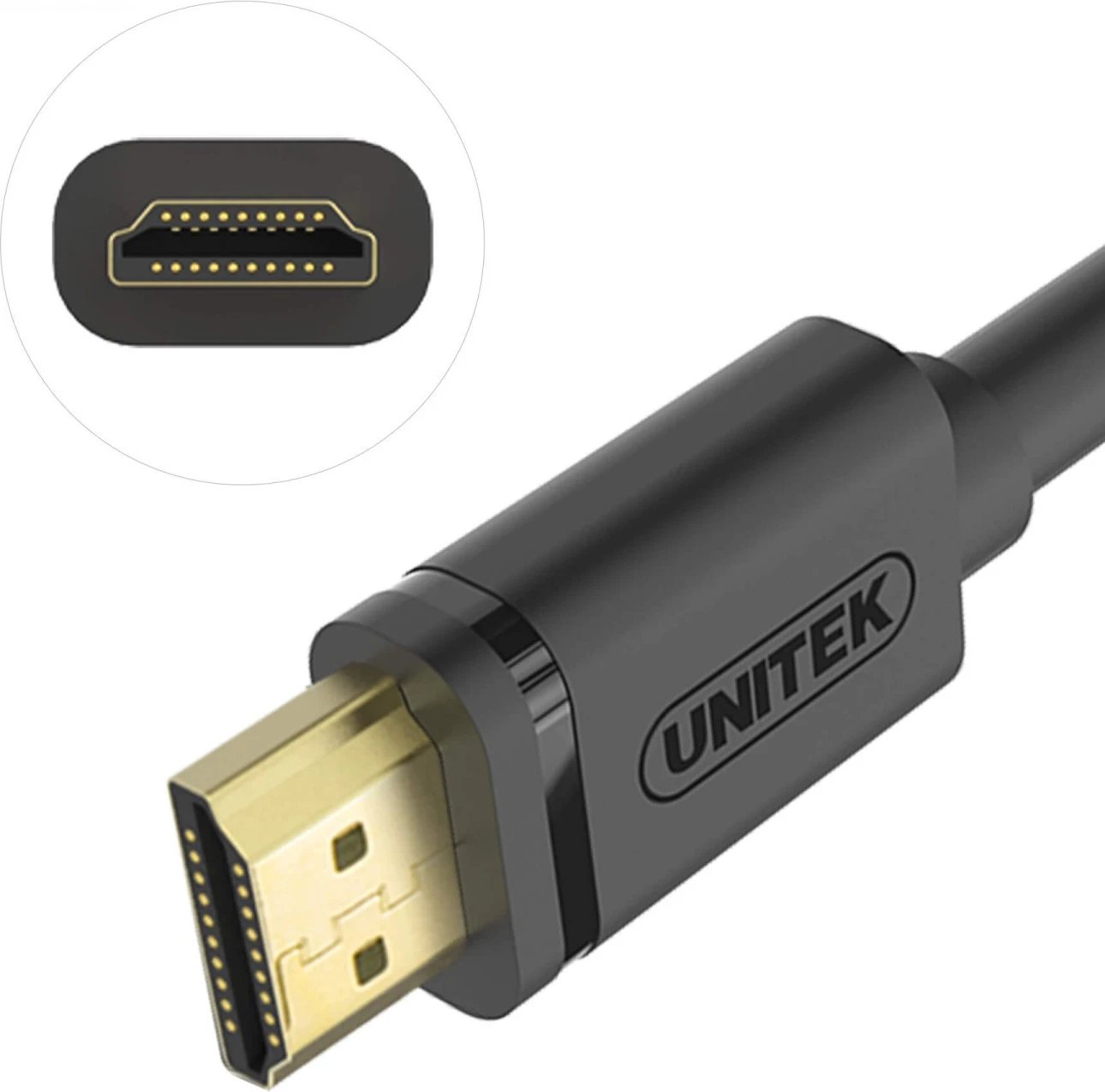 Kabllo HDMI Unitek, 3.0m, e zezë