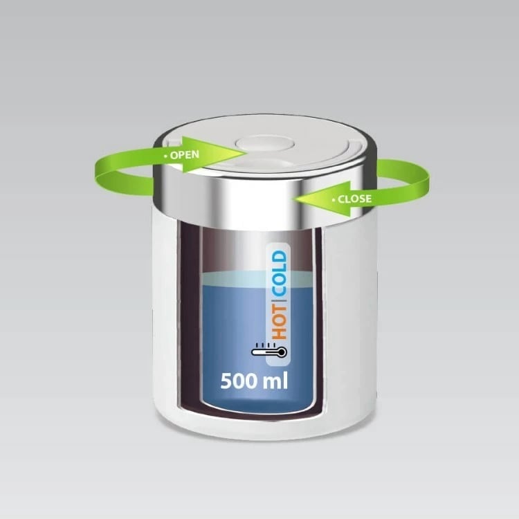 Termos ushqimi Maestro MR-1649-50, 500 ml, Bardhë