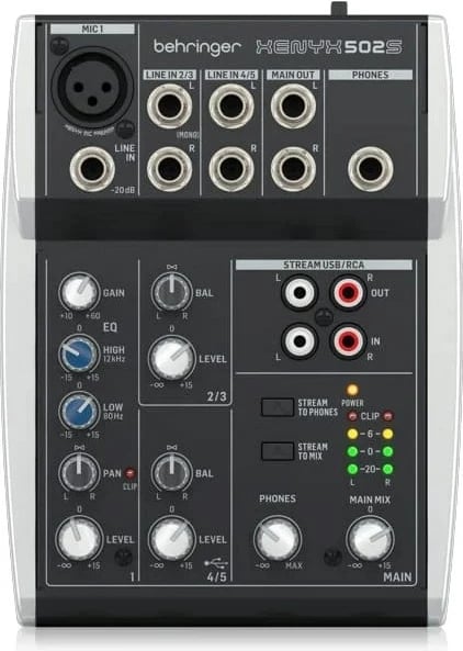 Audio mixer Behringer XENYX 502S