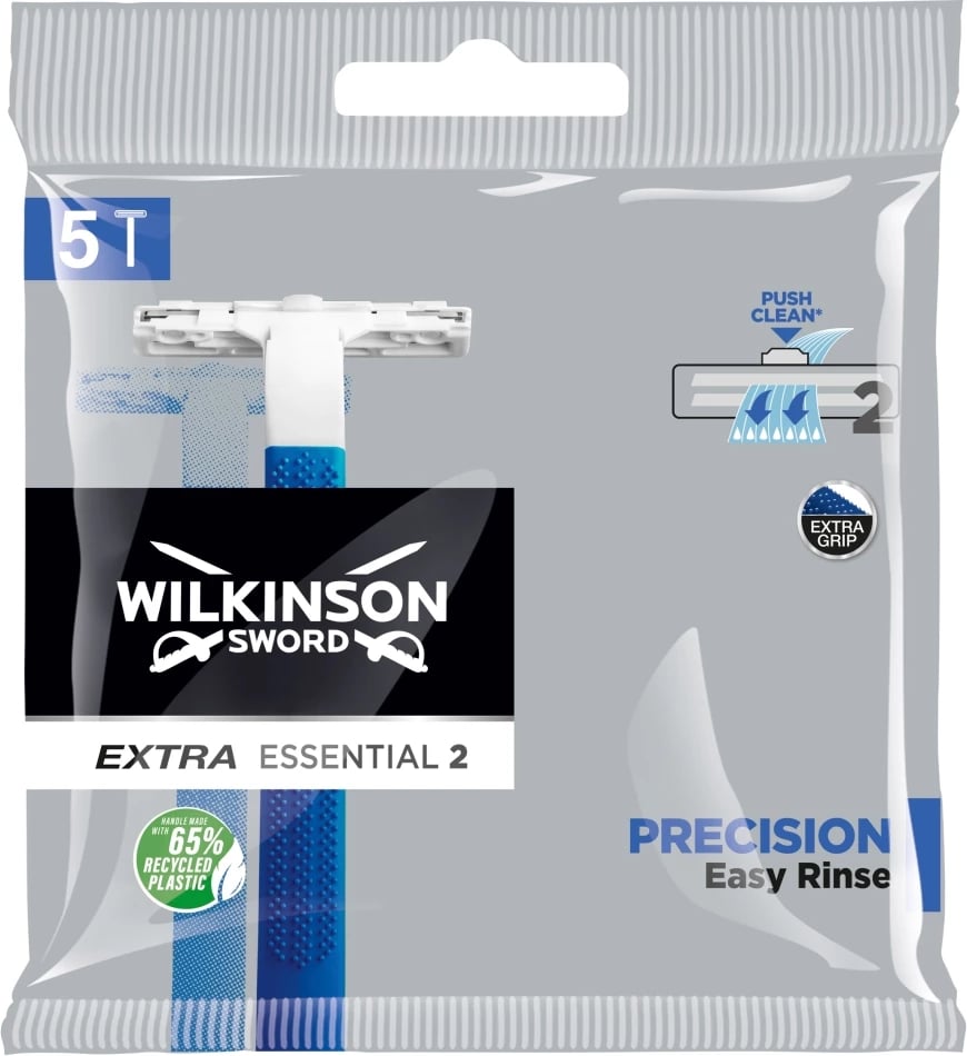 Brisk për rroje për meshkuj Wilkinson Extra Essential 2 Precision Disposable, 5 copë
