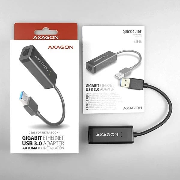 Adapter rrjeti AXAGON ADE-SR, Gigabit Ethernet, USB 3.0, i zi