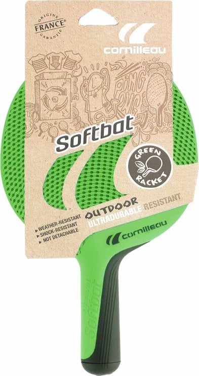 Raketë Ping Pong Softbat, të gjelbërta