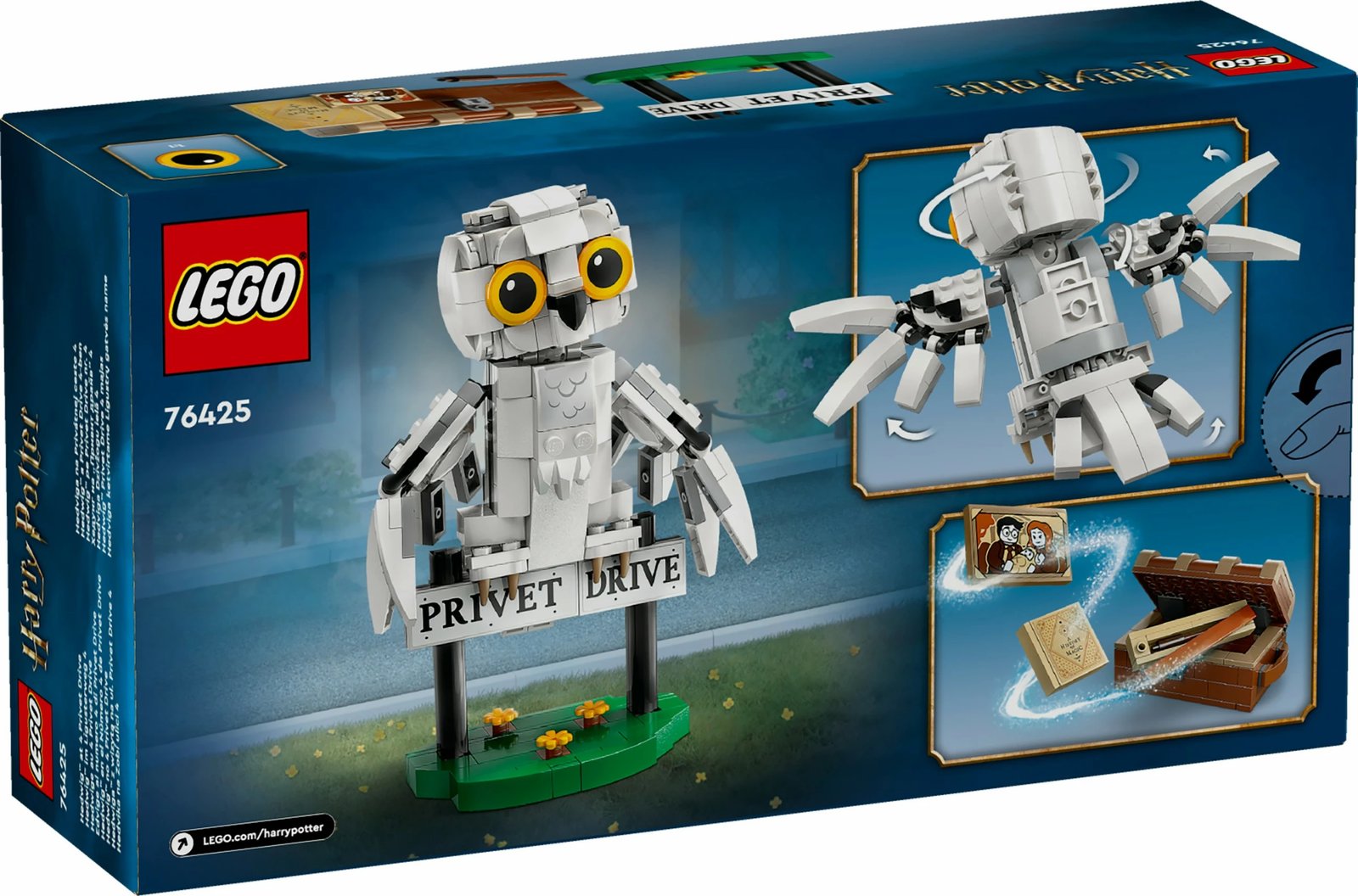 Set ndërtimi LEGO Harry Potter Hedwig 76425, 337 pjesë, multikolor