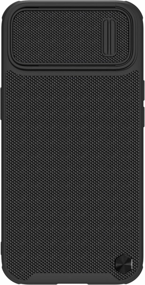 Mbështjellës Nillkin Textured S Case për iPhone 14 Plus me kapak kamere, i zi