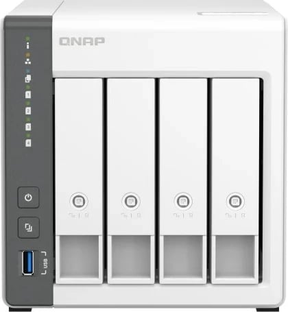 NAS QNAP TS-433, Cortex-A55, 4 GB RAM, Bardhë