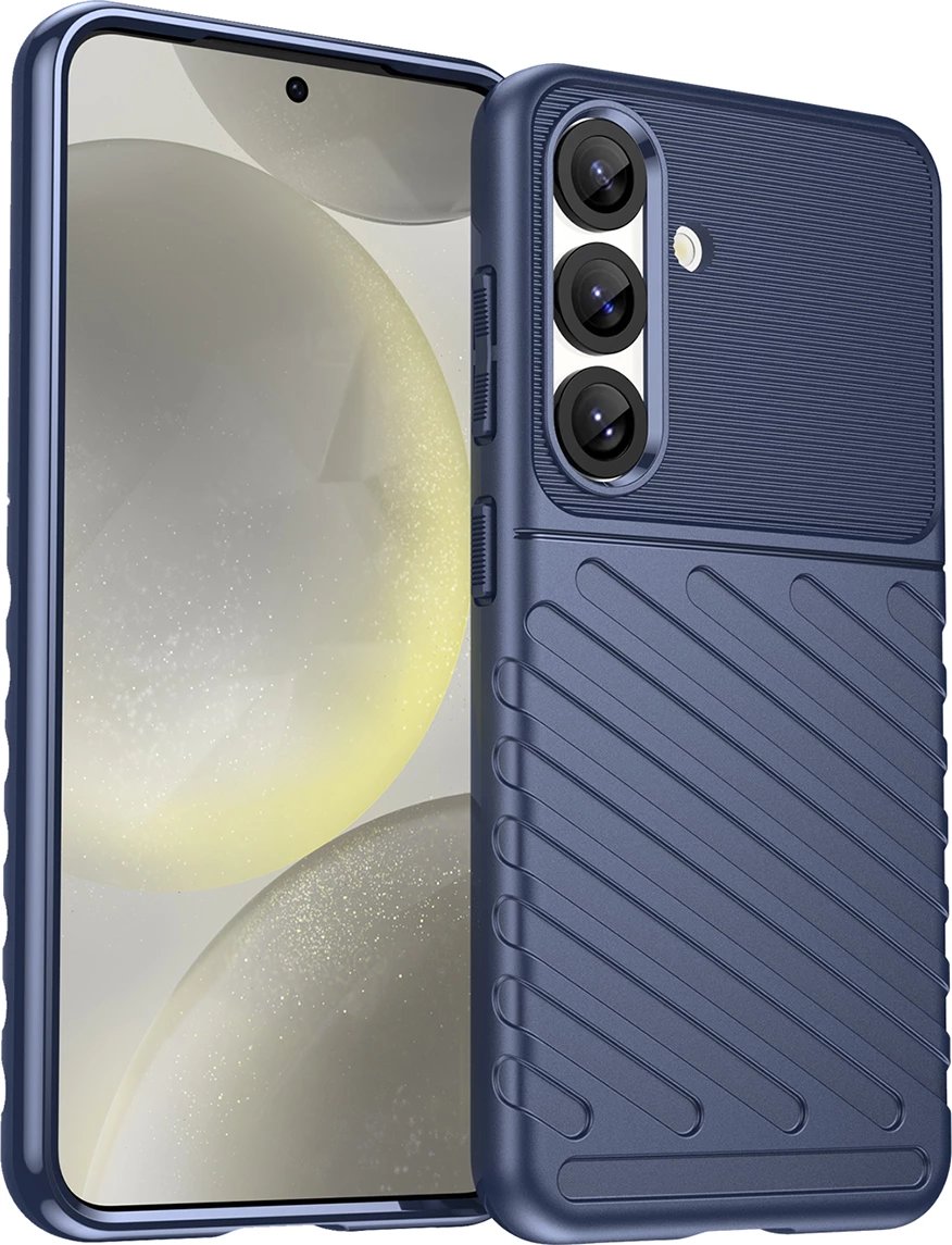 Mbështjellës Hurtel Thunder Case për Samsung Galaxy S25, TPU, Blu