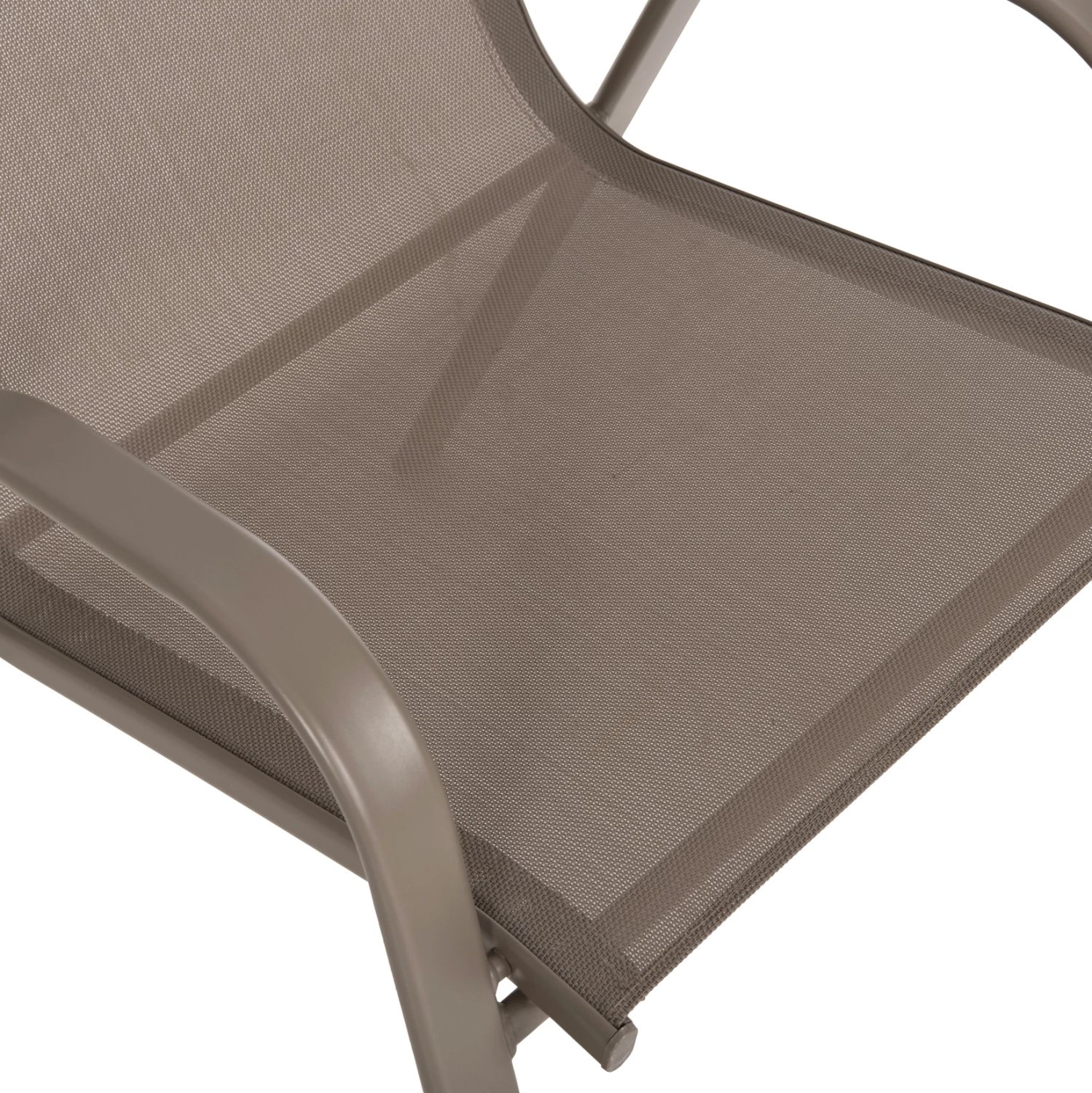 Karrige e jashtme LEON FH5000.04 kornizë metali ngjyrë shampanjë - tekstilene ngjyrë shampanjë 54x70x93H cm