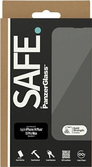 Mbrojtës ekrani xhami i temperuar PanzerGlass SAFE, për iPhone 14 Plus / 13 Pro Max