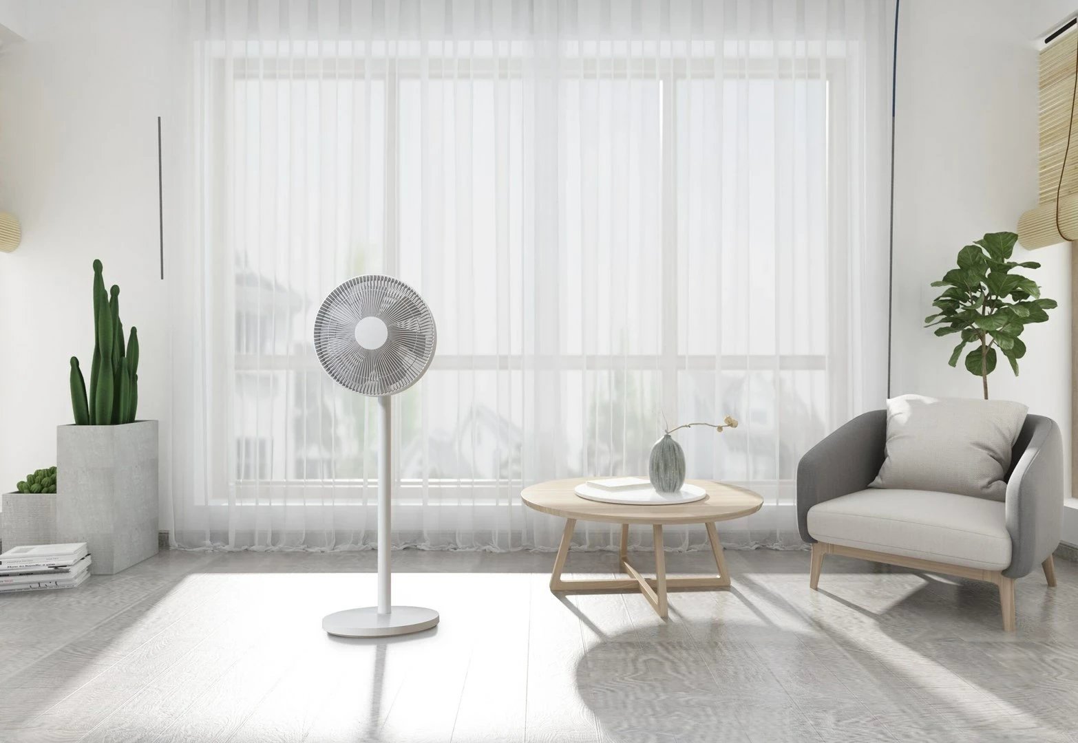 Ventilator shtëpiak Xiaomi JLLDS01XY, 7 tehë, 3 shpejtësi, i bardhë