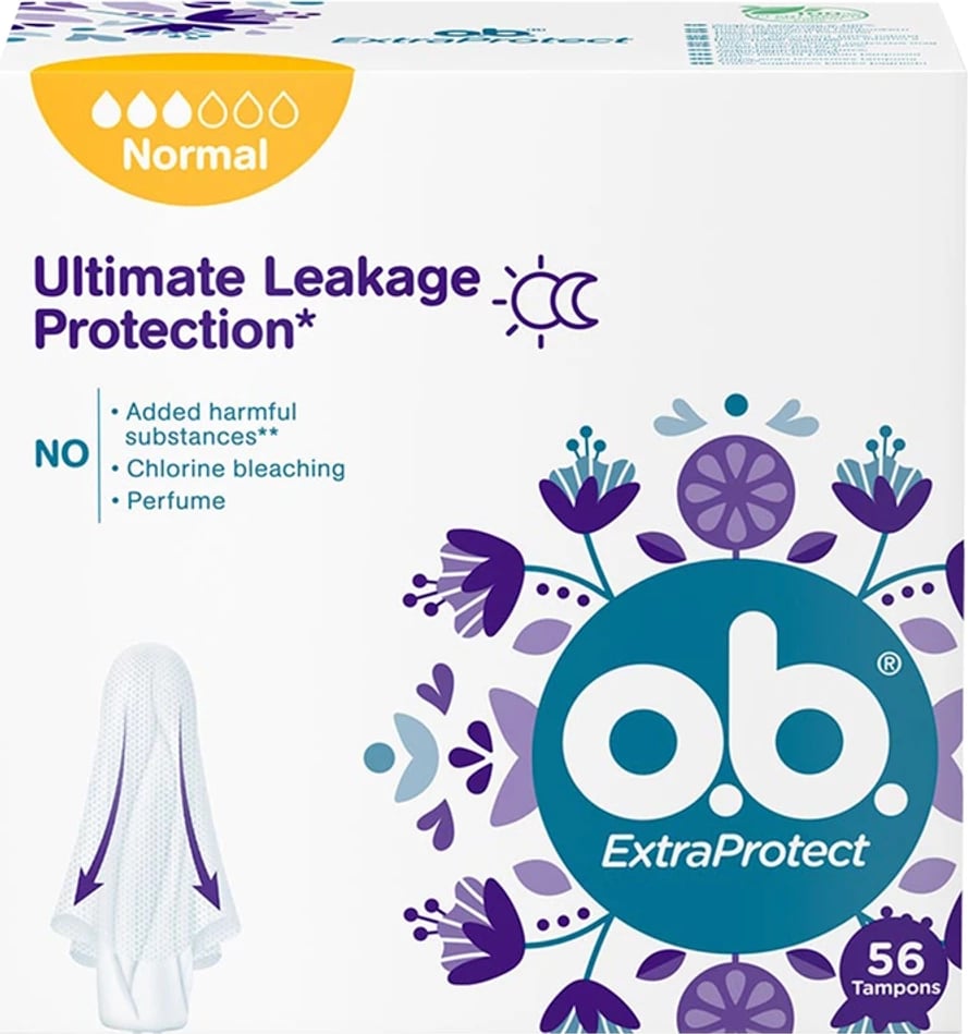 Tamponë normal O.B. ExtraProtect 56 copë