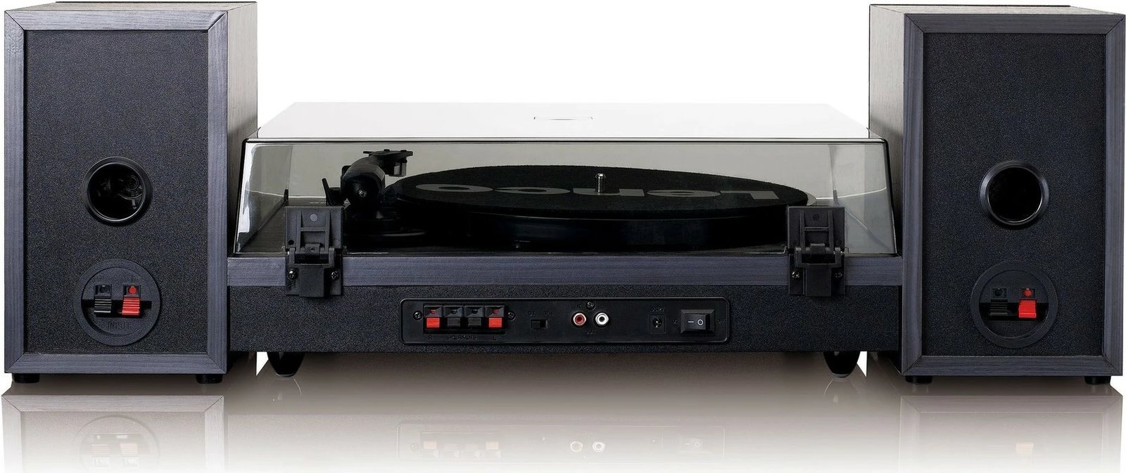 Gramafon Lenco LS-300, Bluetooth, 2 altoparlantë, druri, e zezë