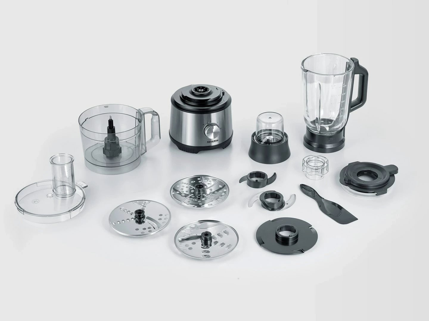 Procesor ushqimi Severin KM 3892, 1.5 L, 1200 W, Inox, i zi